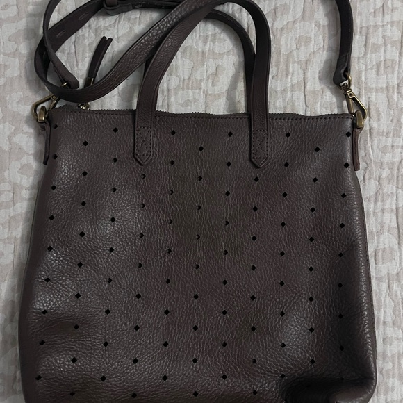 Madewell Perforated Leather Mini Transport Crossbody Bag - Picture 2 of 5